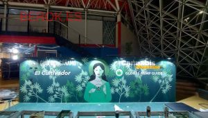 mural cannabis spannabis el cultivador expositor